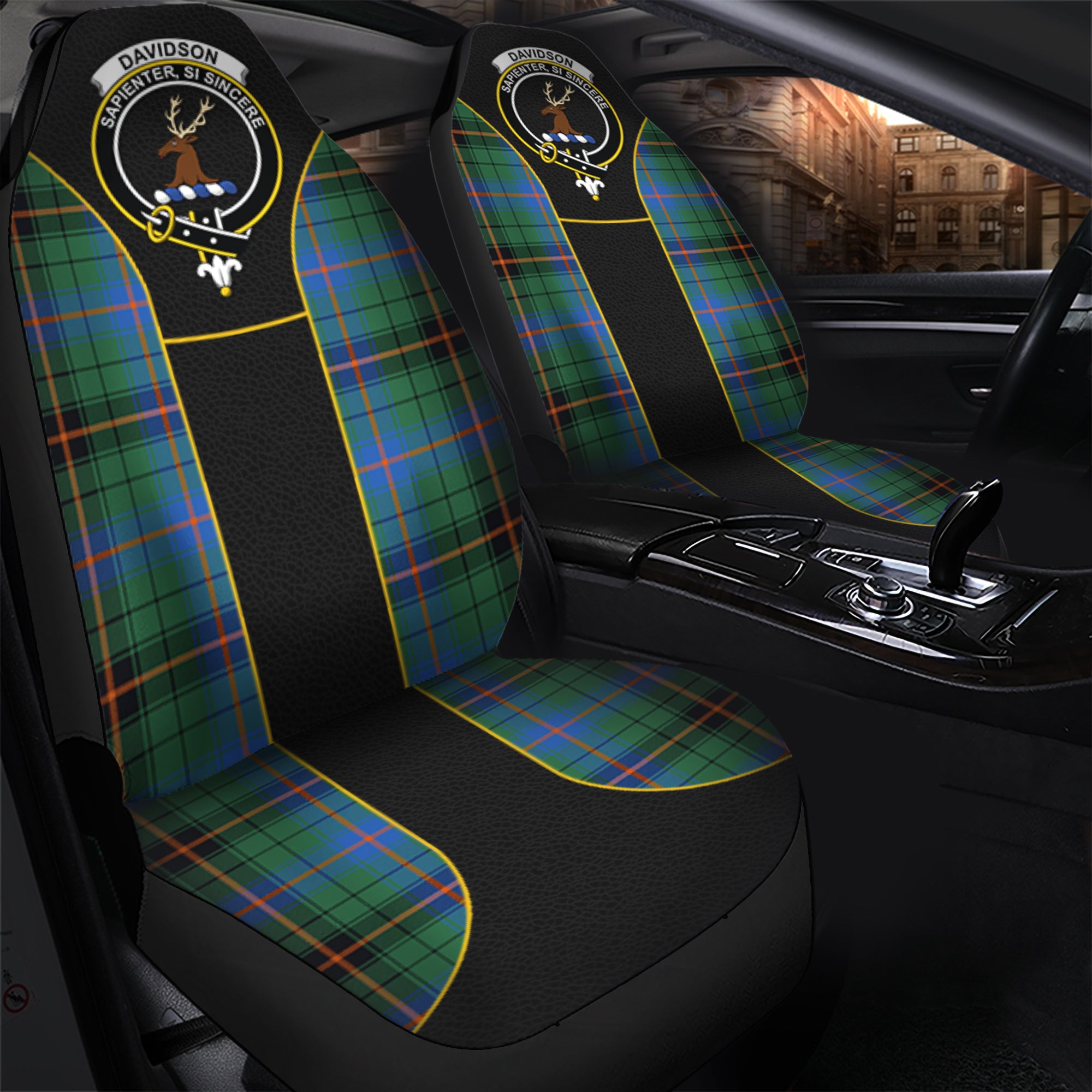 scottish-davidson-ancient-tartan-crest-car-seat-cover-special-style
