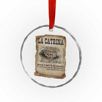 Day Of The Dead Crystal Glass Ornament La Calavera Garbancera - Wonder Print Shop