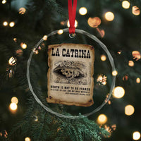 Day Of The Dead Crystal Glass Ornament La Calavera Garbancera - Wonder Print Shop