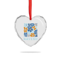 Dayenu Passover Jewish Holiday Floral Retro Heart Crystal Glass Ornament It Would Have Been Enough Meaningful Seder Gift
