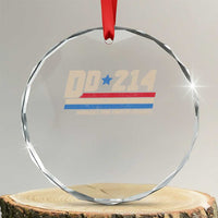 DD-214 Crystal Glass Ornament Armed Forces Military Alumni Vintage Veteran - Wonder Print Shop