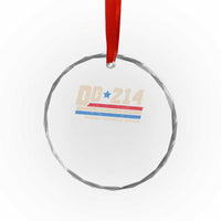 DD-214 Crystal Glass Ornament Armed Forces Military Alumni Vintage Veteran - Wonder Print Shop
