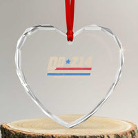 DD-214 Heart Crystal Glass Ornament Armed Forces Military Alumni Vintage Veteran - Wonder Print Shop
