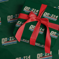 DD-214 Wrapping Paper Roll Armed Forces Military Alumni Vintage Veteran - Wonder Print Shop