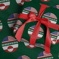 Dear Greenland We Hate Him Too Wrapping Paper Roll Political Protest Greenlander American Flag