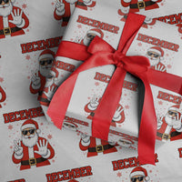 December 25 Wrapping Paper Roll Funny Santa Says Christmas - Wonder Print Shop