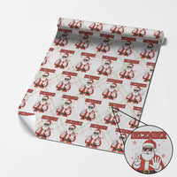 December 25 Wrapping Paper Roll Funny Santa Says Christmas - Wonder Print Shop