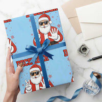 December 25 Wrapping Paper Roll Funny Santa Says Christmas - Wonder Print Shop