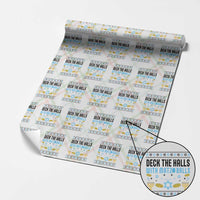Deck The Halls With Matzo Balls Wrapping Paper Roll Funny Ugly Jewish Holiday Gift - Wonder Print Shop