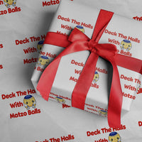 Deck The Halls With Matzo Balls Wrapping Paper Roll Religious Jewish Holiday Gift - Wonder Print Shop