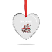 Deck The Hogs Ugly Christmas Sweater Heart Crystal Glass Ornament Pig Lover Gift - Wonder Print Shop