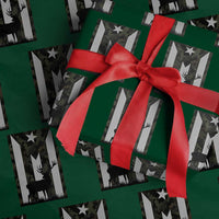 Deer Hunting Camo Puerto Rican Flag Wrapping Paper Roll Boricua Hunters