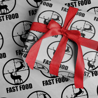 Deer Hunting Wrapping Paper Roll Deer Hunting Funny Hunter Fast Food Gift