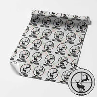 Deer Hunting Wrapping Paper Roll Deer Hunting Funny Hunter Fast Food Gift