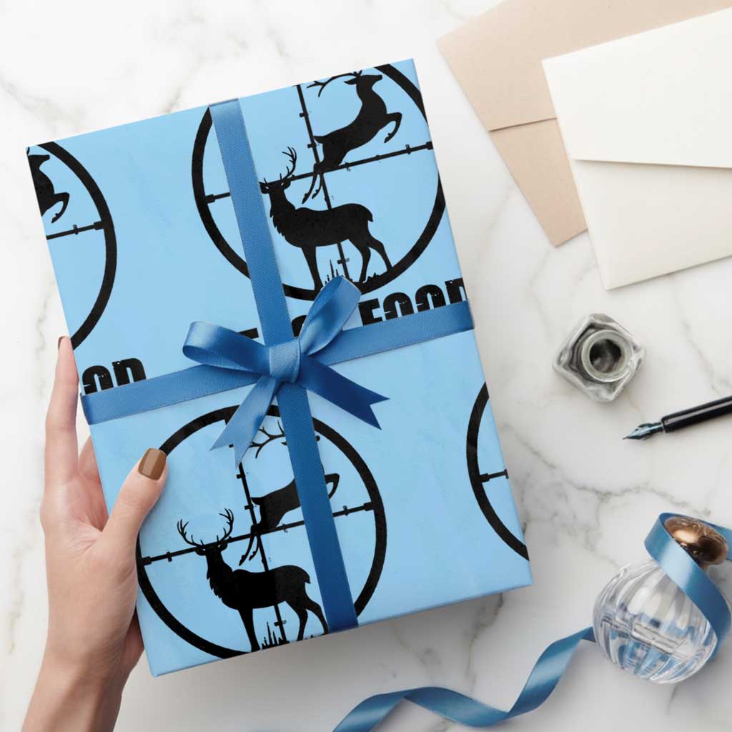 Deer Hunting Wrapping Paper Roll Deer Hunting Funny Hunter Fast Food Gift