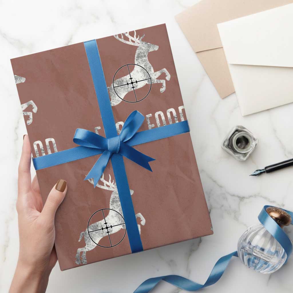 Deer Hunting Season Wrapping Paper Roll Funny Fast Food - Wonder Print Shop