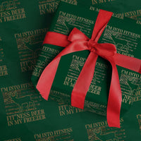 Deer Hunting Wrapping Paper Roll Im Into Fitness Fit Ness Deer Freezer Camo American Flag - Wonder Print Shop