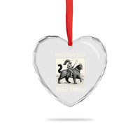 Defend Your Local Public Library Heart Crystal Glass Ornament Knight Cat for Fantasy Book Lovers