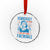 Democracy Is Dying But Hey Nice Fireworks Crystal Glass Ornament Funny Retro 4th of July Political Humor - Wonder Print Shop