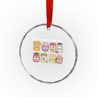 Democracy Is My Jam Crystal Glass Ornament Social Justice Protest Resist - Wonder Print Shop