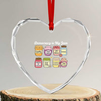 Democracy Is My Jam Heart Crystal Glass Ornament Social Justice Protest Resist - Wonder Print Shop
