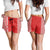 Denmark National Football Shorts for Women The Red and Whites Sporty Style - Wonder Print Shop