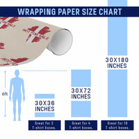 Denmark Stand With Greenland Not For Sale Wrapping Paper Roll Danish Flag Unity Support Protest