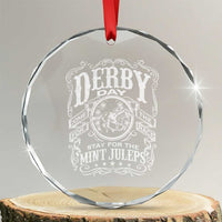 Derby Day Come For The Track Stay For The Mint Juleps Crystal Glass Ornament Horse Racing