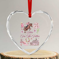 Derby Horse Racing Day Heart Crystal Glass Ornament Lilies For The Fillies Stargazer Lily Flower