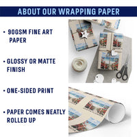 Destin Florida Wrapping Paper Roll Summer Travel Beach Vacation Gift