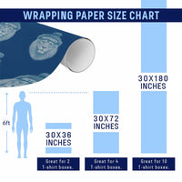 Detroit Football Wrapping Paper Roll Retro Lions Mascot Sport Fan - Wonder Print Shop