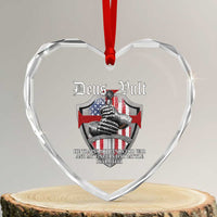 Deus Vult Knights Templar Heart Crystal Glass Ornament He Trains My Hands For War And My Fingers For Battle