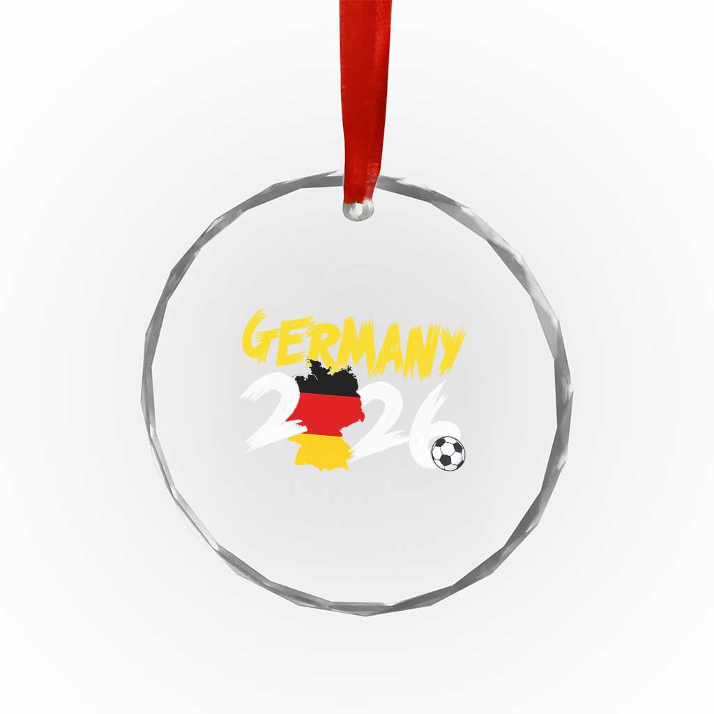 Deutschland Flag German Pride Crystal Glass Ornament Germany Soccer Lover Football Fans