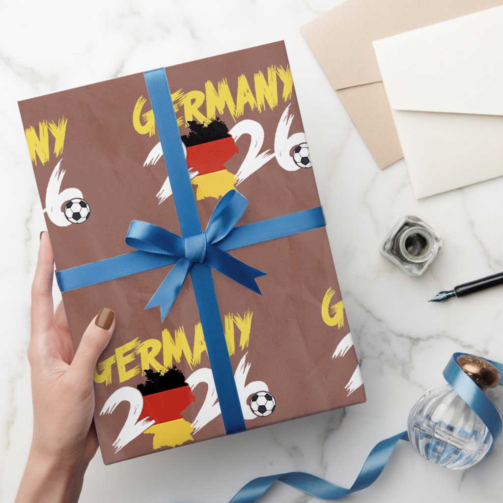 Deutschland Flag German Pride Wrapping Paper Roll  Germany Soccer Lover Football Fans