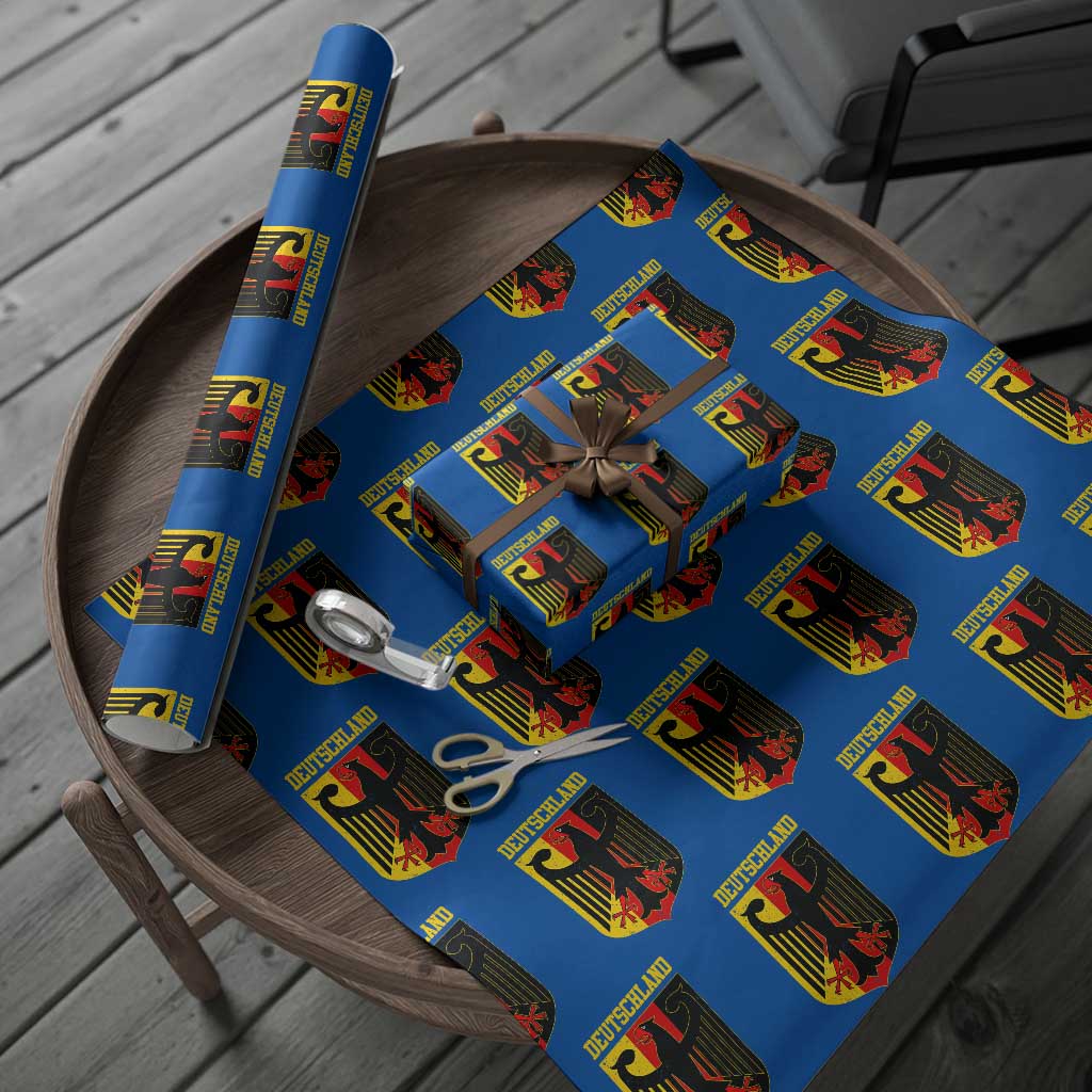 Deutschland German Pride Wrapping Paper Roll Bundesadler Coat of Arms - undefined