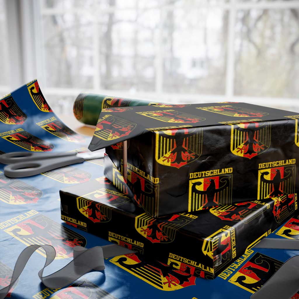 Deutschland German Pride Wrapping Paper Roll Bundesadler Coat of Arms - undefined