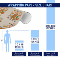 Developmental Disability Awareness Wrapping Paper Roll In March We Wear Orange - Wonder Print Shop