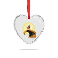Dia De Los Muertos Heart Crystal Glass Ornament Skeletons Dancing Mexican - Wonder Print Shop