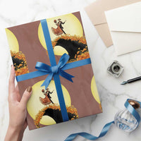 Dia De Los Muertos Wrapping Paper Roll Skeletons Dancing Mexican - Wonder Print Shop