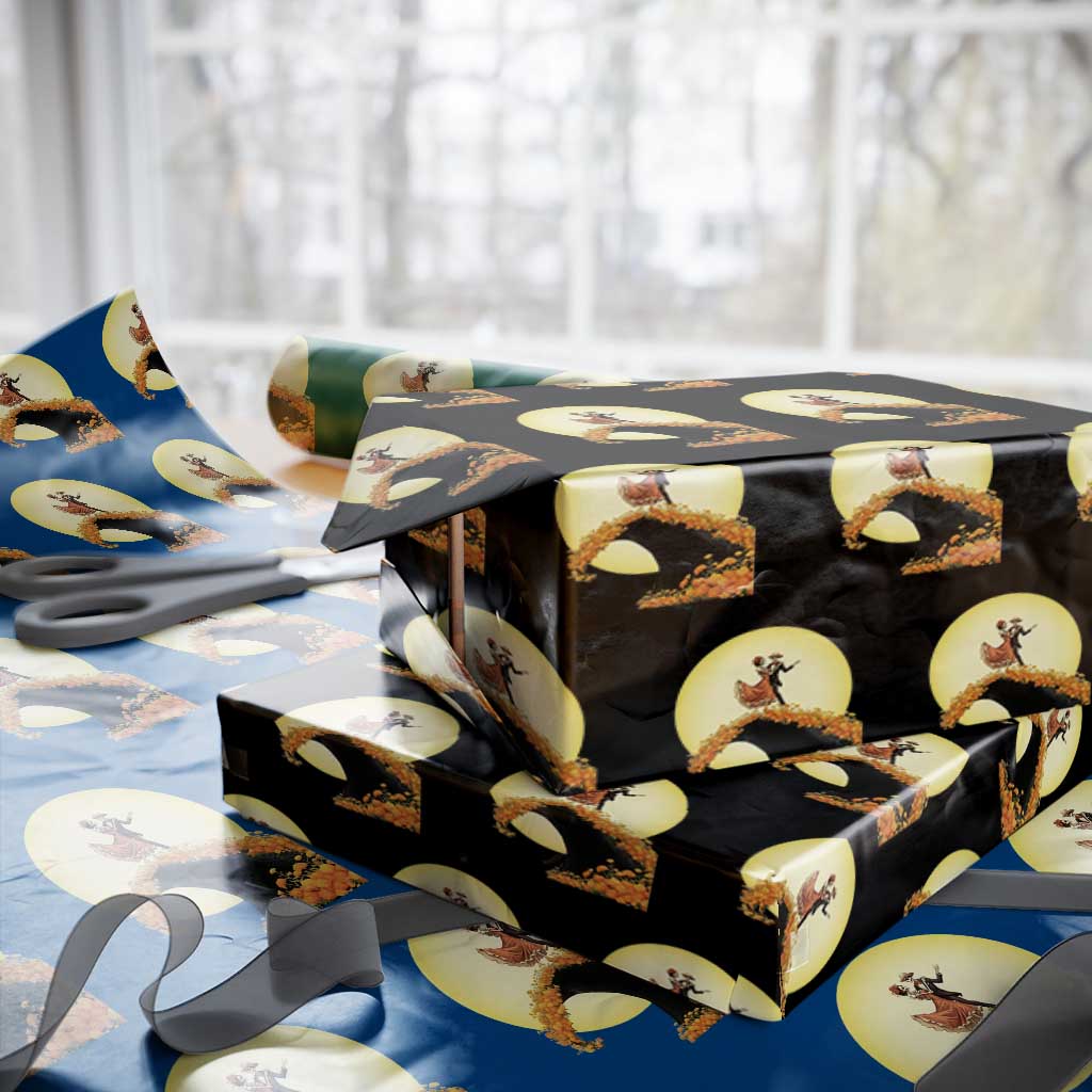 Dia De Los Muertos Wrapping Paper Roll Skeletons Dancing Mexican - Wonder Print Shop