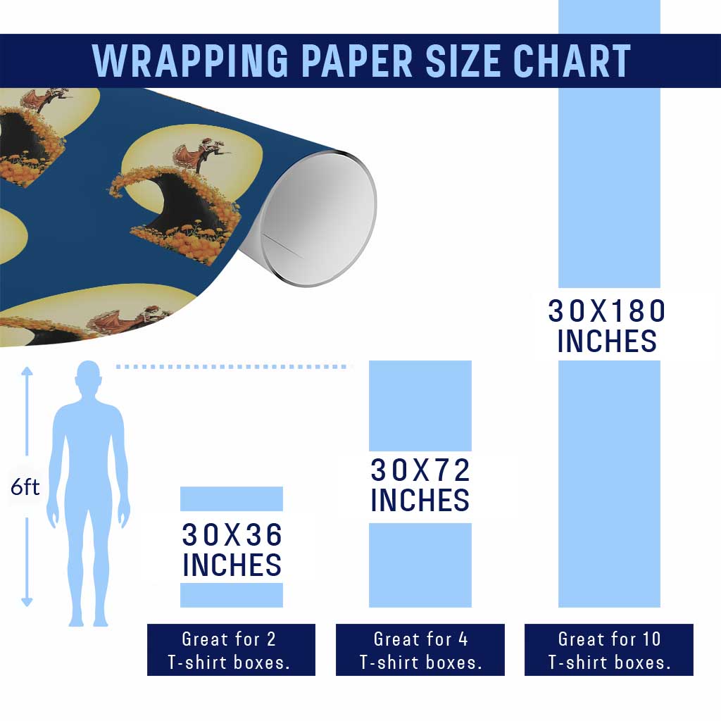 Dia De Los Muertos Wrapping Paper Roll Skeletons Dancing Mexican - Wonder Print Shop