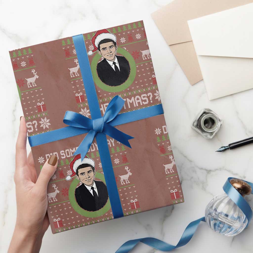 Did Somebody Say Christmas Wrapping Paper Roll Funny 90s Movie Lloyd Xmas - Wonder Print Shop