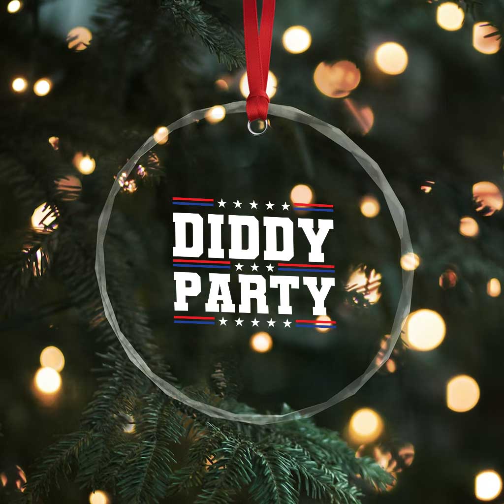 Diddy Party Crystal Glass Ornament Funny Offensive Humorous Saying TS10