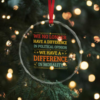 Difference In Morality Crystal Glass Ornament Political Differences Protest Rally