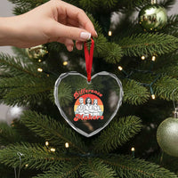 Difference Makers Teacher Appreciation Heart Crystal Glass Ornament Empowering Minds & Advancing Equity Retro Educator - Wonder Print Shop
