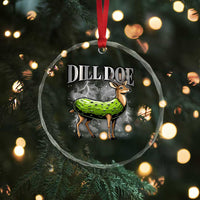 Dill Doe Crystal Glass Ornament Funny Adult Humor Pickle Deer Bootleg Graphic 90s - Wonder Print Shop
