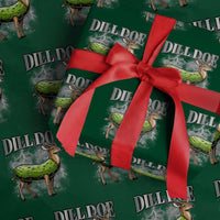 Dill Doe Wrapping Paper Roll Funny Adult Humor Pickle Deer Bootleg Graphic 90s - Wonder Print Shop