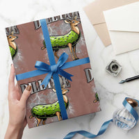 Dill Doe Wrapping Paper Roll Funny Adult Humor Pickle Deer Bootleg Graphic 90s - Wonder Print Shop