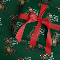 Dinosaur Christmas Wrapping Paper Roll Fa Ra Ra Ra Rawr Xmas Tree Santa Rex Lover