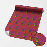 Dinosaur Mardi Gras Wrapping Paper Roll Funny Meme New Orleans Party Custume Beads - Wonder Print Shop